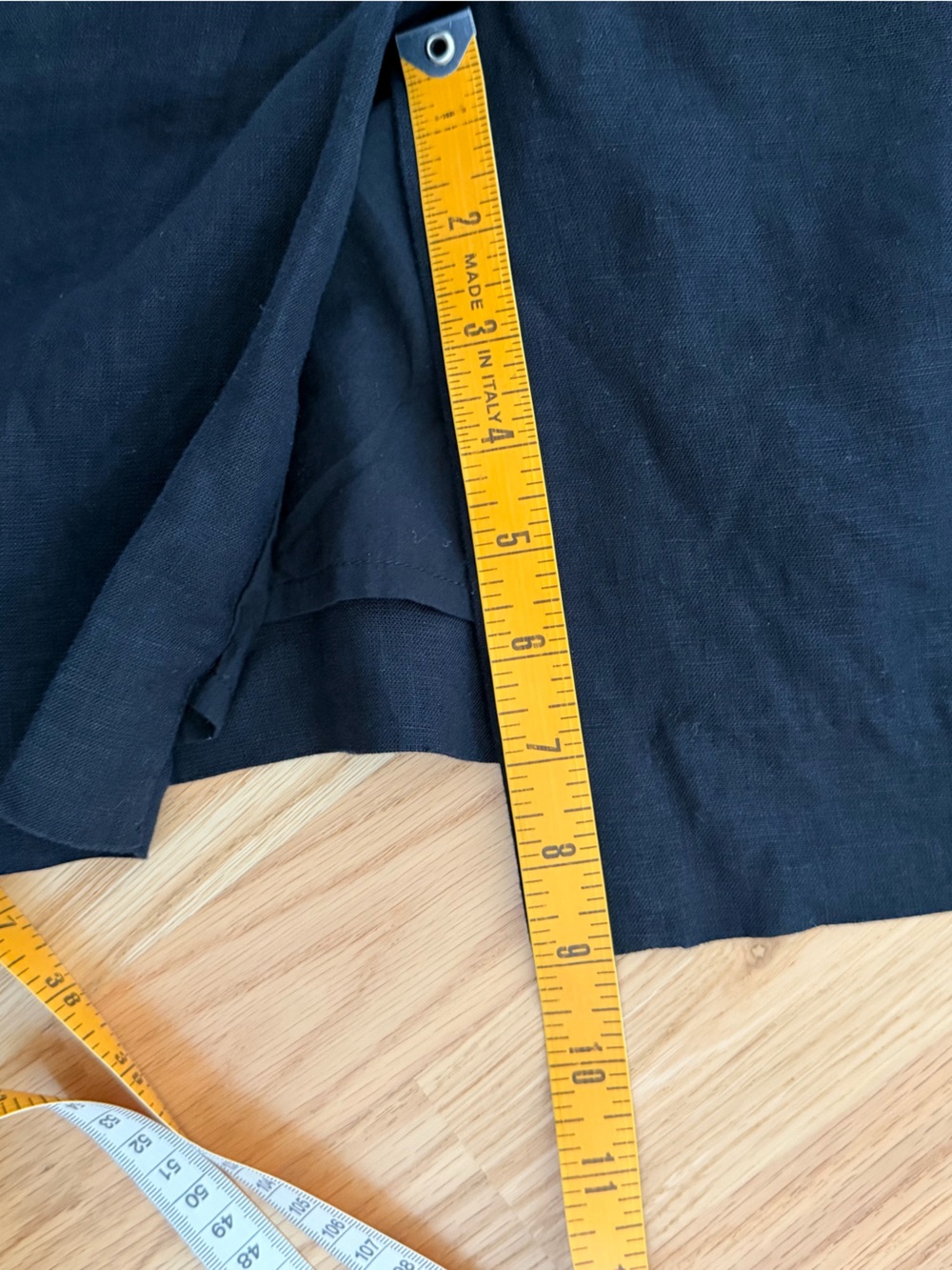 J. Crew Linen Midi Skirt Black M - Picture 6 of 9